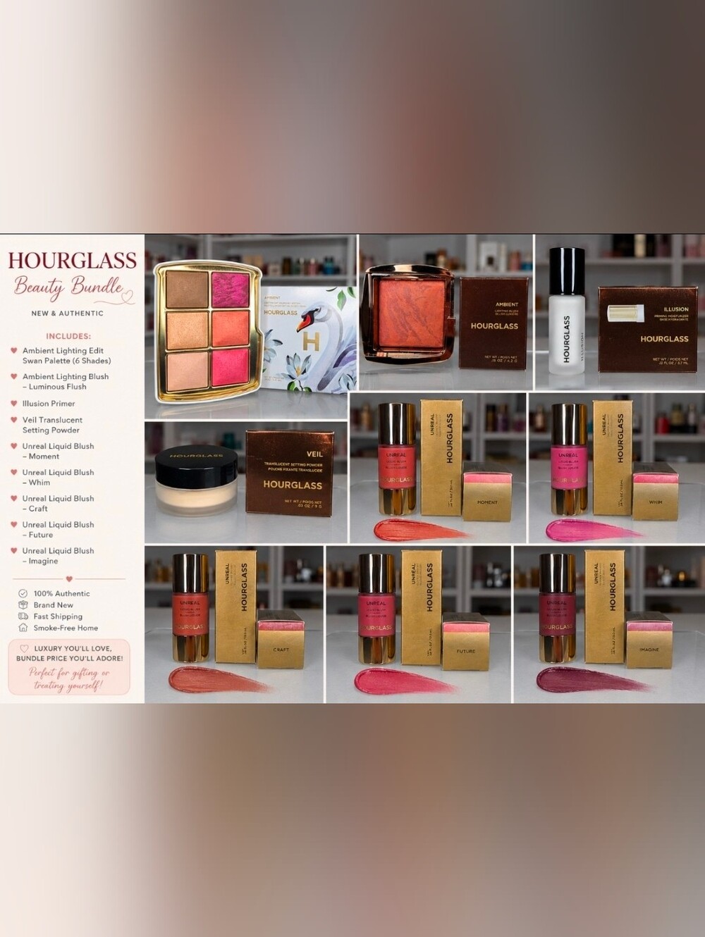 HOURGLASS Beauty Bundle – Brand New & Authentic